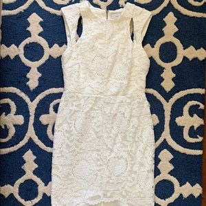 White lace cocktail dress